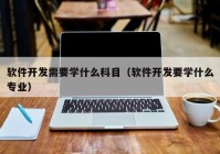 软件开发需要学什么科目（软件开发要学什么专业）