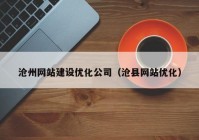 沧州网站建设优化公司（沧县网站优化）